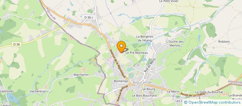 localisation de l'entreprise SCI AURELISE à AIGURANDE