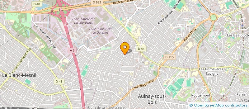 localisation de l'entreprise SCI AURELLE  AULNAY-SOUS-BOIS
