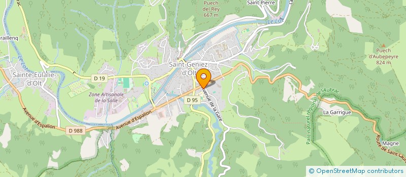 localisation de l'entreprise SCI AURELLE  SAINT GENIEZ D'OLT ET D'AUBRAC