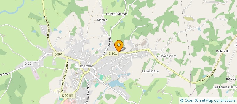 localisation de l'entreprise SCI AUREMIECHA  LUBERSAC