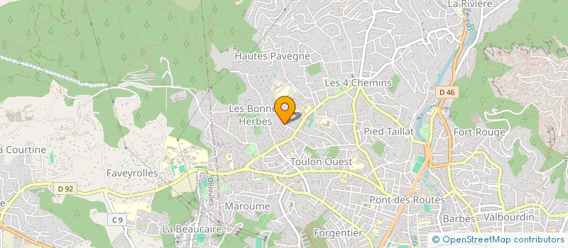 localisation de l'entreprise SCI AUREMIKA  TOULON