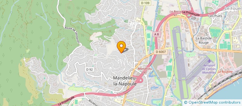 localisation de l'entreprise SCI AUREMILINE à MANDELIEU-LA-NAPOULE