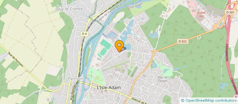 localisation de l'entreprise SCI AUREN  L'ISLE-ADAM