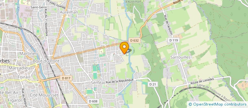 localisation de l'entreprise SCI AURES-PYRENEES  SEMEAC