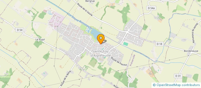 localisation de l'entreprise SCI AURESIA IMMOBILIER  SAINTE-FOY-D'AIGREFEUILLE