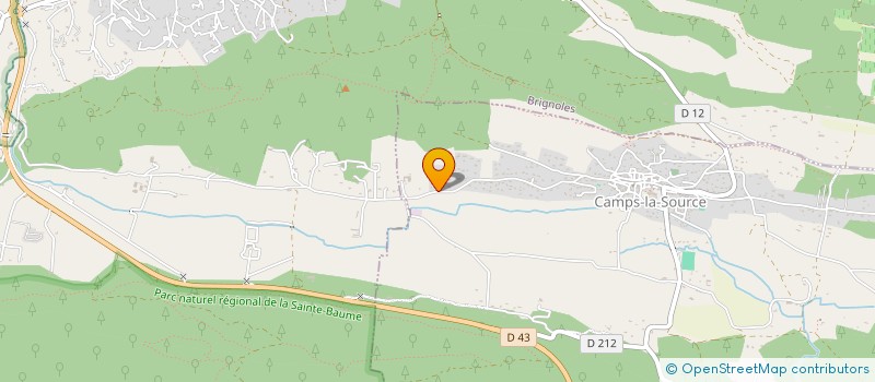 localisation de l'entreprise SCI AURESS  CAMPS-LA-SOURCE