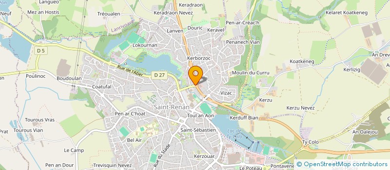 localisation de l'entreprise SCI AUREST  SAINT-RENAN