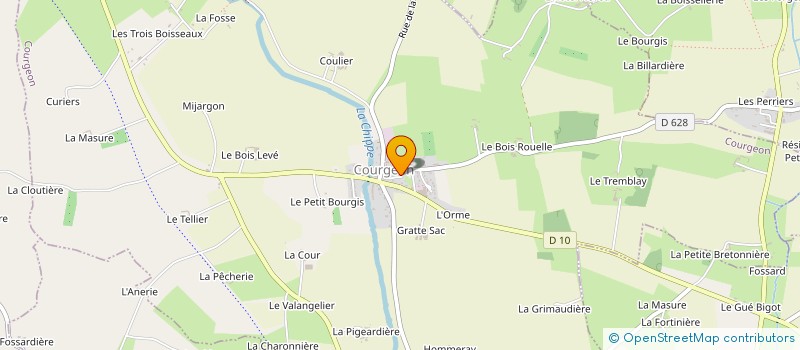 localisation de l'entreprise SCI AUREVA à COURGEON