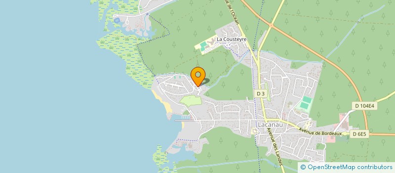 localisation de l'entreprise SCI AUREVI  LACANAU