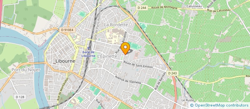 localisation de l'entreprise SCI AUREVIRE IMMOBILIER  LIBOURNE