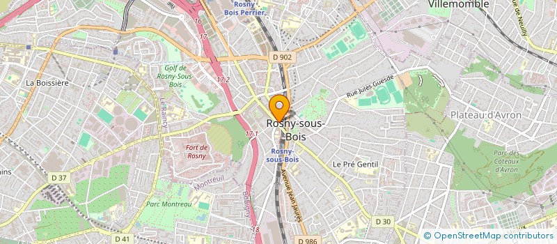 localisation de l'entreprise SCI AURIANE à ROSNY-SOUS-BOIS