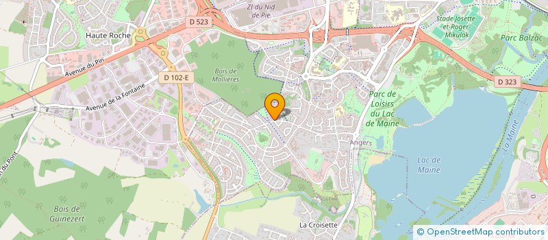 localisation de l'entreprise SCI AURIANE à ANGERS