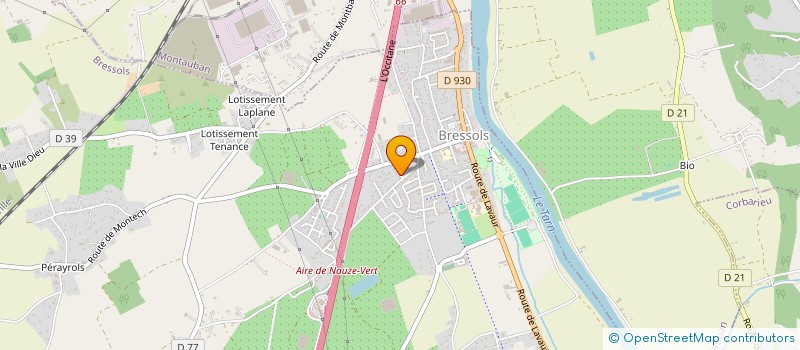 localisation de l'entreprise SCI AURICEVE  BRESSOLS