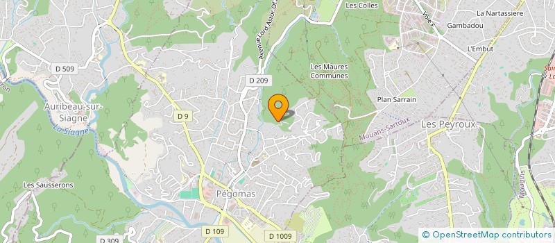 localisation de l'entreprise SCI AURIDENT  PEGOMAS