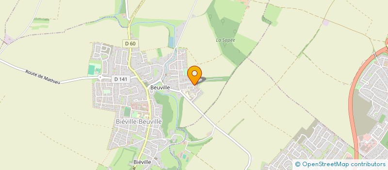 localisation de l'entreprise SCI AURIFER  BIEVILLE-BEUVILLE