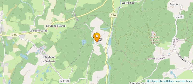 localisation de l'entreprise SCI AURIN 87230 BG à BUSSIERE-GALANT