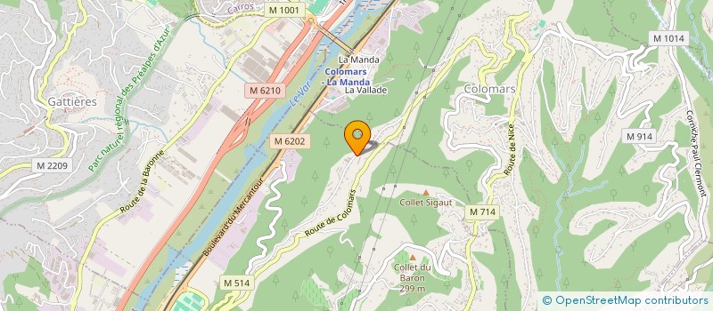 localisation de l'entreprise SCI AURLAUR  NICE