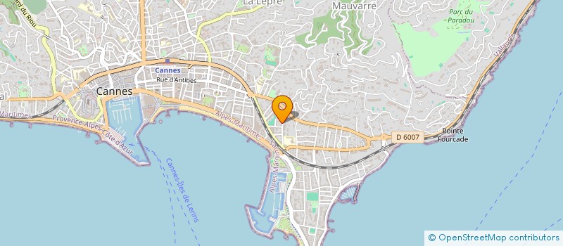 localisation de l'entreprise SCI AURORA à CANNES