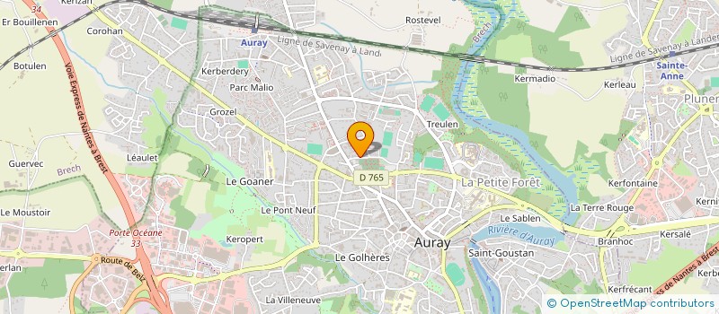 localisation de l'entreprise SCI AURORA à AURAY