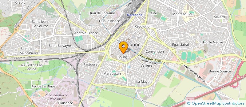 localisation de l'entreprise SCI AURORA à NARBONNE