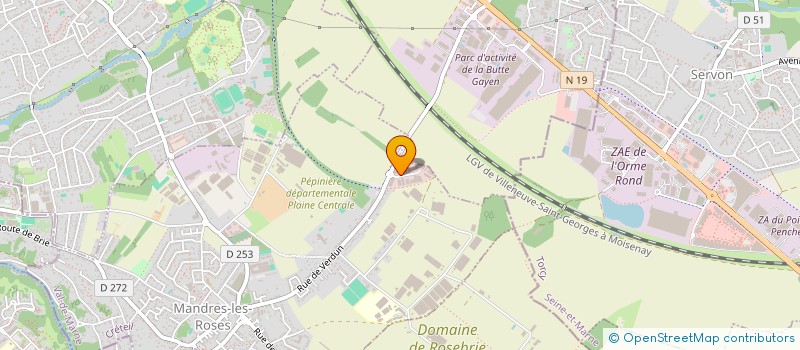 localisation de l'entreprise SCI AURORE  BRIE-COMTE-ROBERT