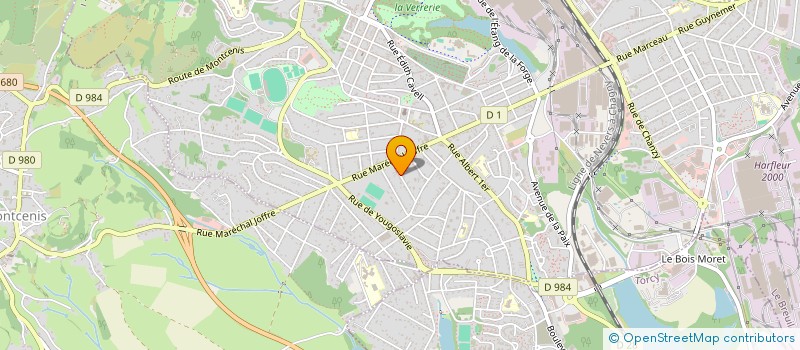 localisation de l'entreprise SCI AURORE à LE CREUSOT