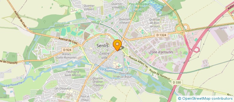 localisation de l'entreprise SCI AURORE  SENLIS