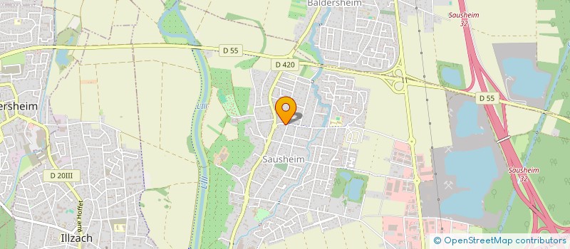 localisation de l'entreprise SCI AURORE  SAUSHEIM