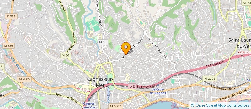 localisation de l'entreprise SCI AURORE à CAGNES-SUR-MER
