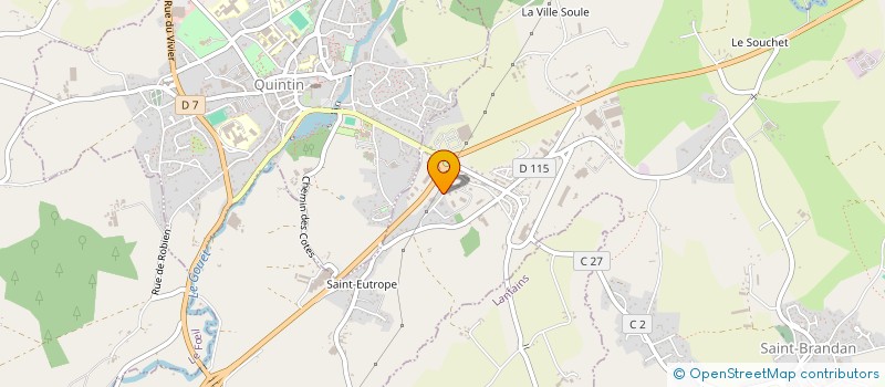 localisation de l'entreprise SCI AURORE  SAINT-BRANDAN