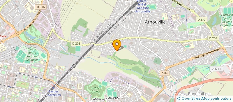 localisation de l'entreprise SCI AURORE  ARNOUVILLE