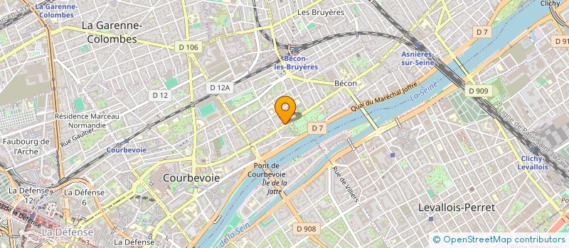 localisation de l'entreprise SCI AURORE ET AMANDINE à COURBEVOIE