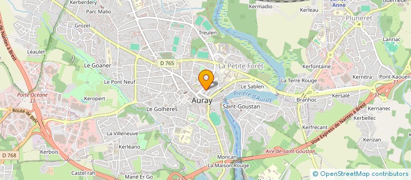 localisation de l'entreprise SCI AUROU à AURAY
