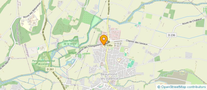 localisation de l'entreprise SCI AURTANCE à BEAUMONT-LES-VALENCE
