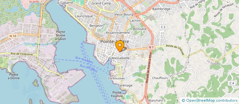 localisation de l'entreprise SCI AURUM à POINTE-A-PITRE