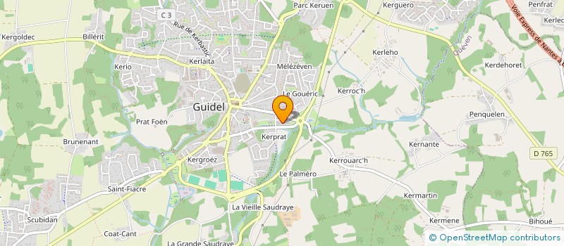 localisation de l'entreprise SCI AURUS  GUIDEL