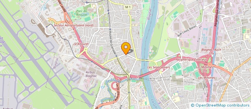 localisation de l'entreprise SCI AURYA à BLAGNAC