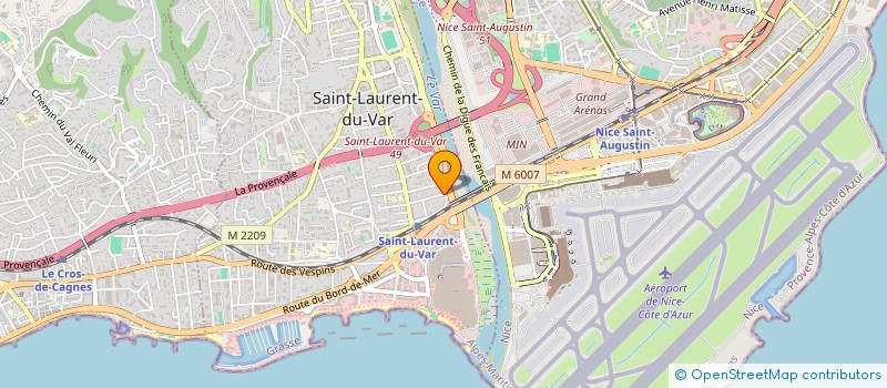 localisation de l'entreprise SCI AURYMA à SAINT-LAURENT-DU-VAR