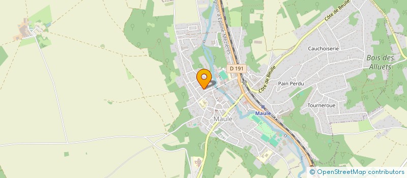 localisation de l'entreprise SCI AUSALIE  MAULE