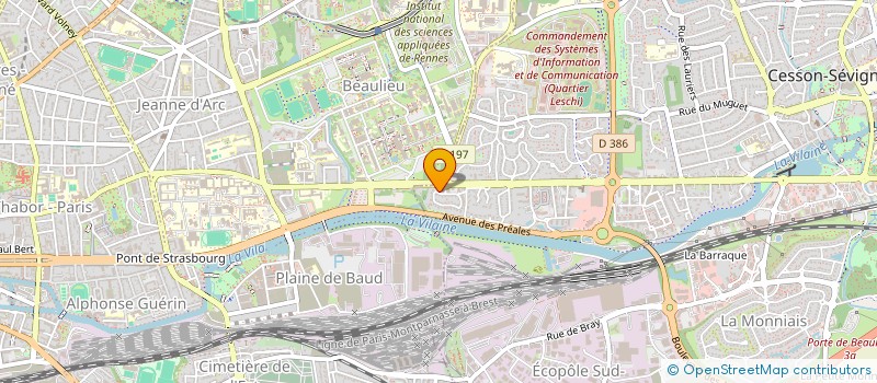 localisation de l'entreprise SCI AUSE  CESSON-SEVIGNE