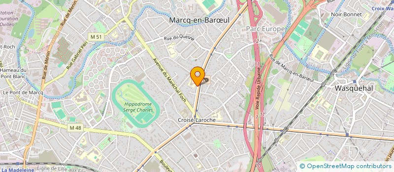 localisation de l'entreprise SCI AUSEKLIS à MARCQ-EN-BARŒUL