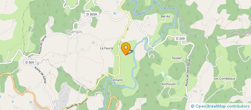 localisation de l'entreprise SCI AUSIBE  CHAMPIS