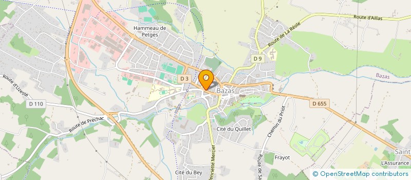 localisation de l'entreprise SCI AUSONE  BAZAS