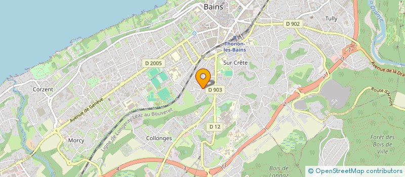 localisation de l'entreprise SCI AUSSANT à THONON-LES-BAINS