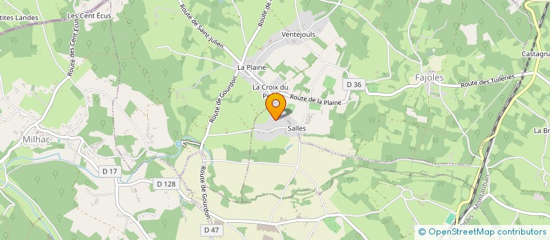 localisation de l'entreprise SCI AUSSEL CROIX DE PIERRE  GOURDON