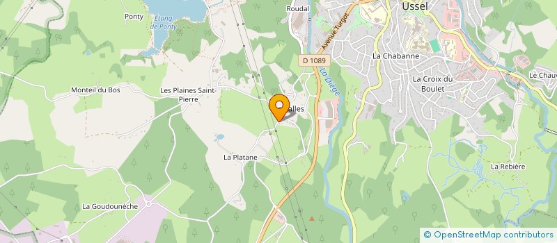 localisation de l'entreprise SCI AUSSET à USSEL