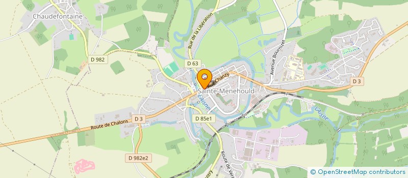 localisation de l'entreprise SCI AUSTERLITZ à SAINTE-MENEHOULD