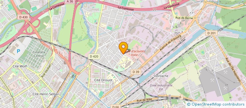 localisation de l'entreprise SCI AUSTERLITZ  ILLZACH