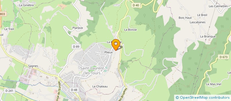 localisation de l'entreprise SCI AUSTRAL INVESTISSEMENT  SAINT-LAURENT-LES-TOURS