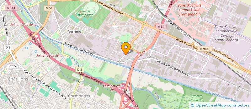 localisation de l'entreprise SCI AUSTRALYON  REIMS